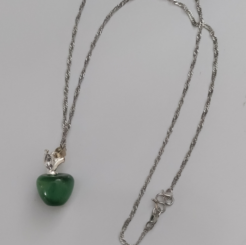Apple Charm on a 925 Chain